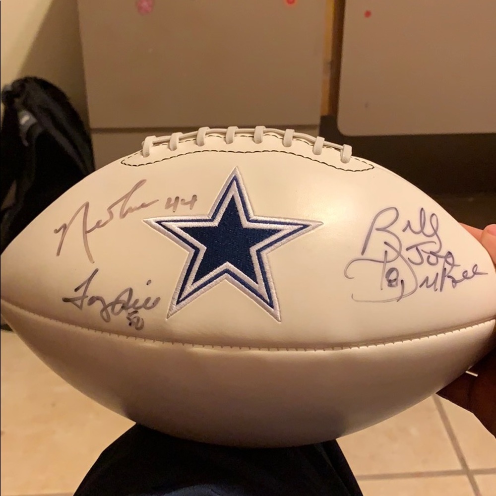Robert Newhouse, Tony Hill, B. DuPree Signed Ball